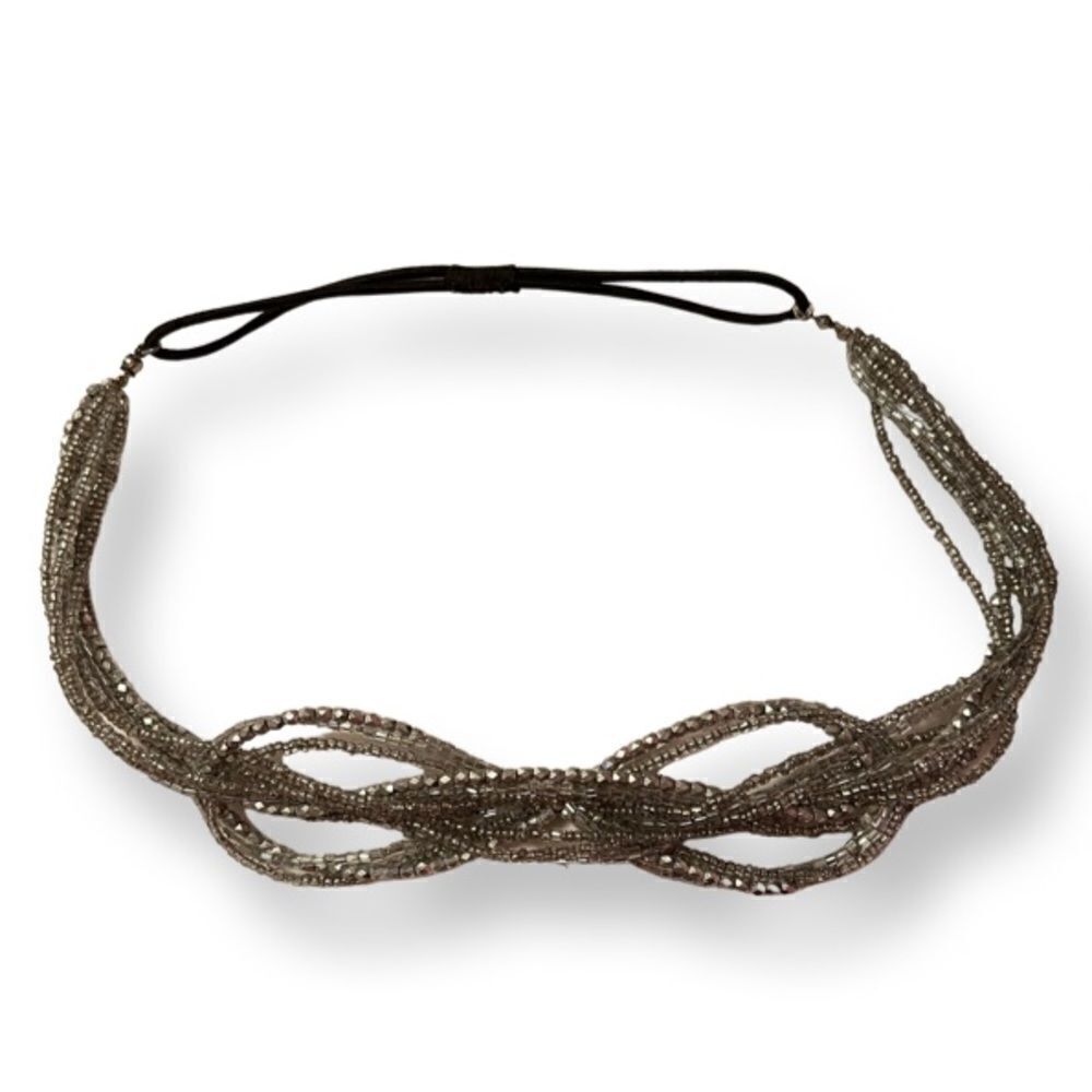 Silver Bead Multiple Strand Headband